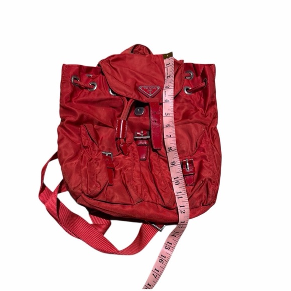 Prada Red Nylon Backpack - Picture 7 of 8